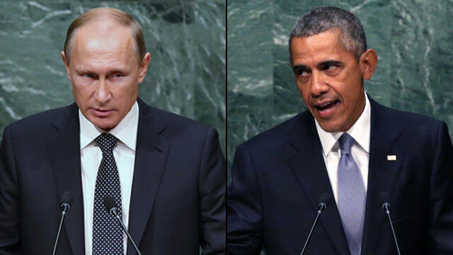 Obama and Putin trade barbs (Photo: EPA, Getty)