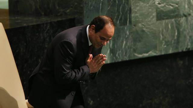 Al-Sisi at the UN. (Photo: AFP) (צילום: AFP) Al-Sisi at the UN. (Photo: AFP)