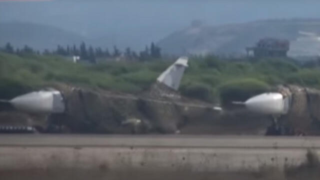 Russian fighter jets in Syria (screenshot) (צילום: מתוך יוטיוב) Russian fighter jets in Syria (screenshot)