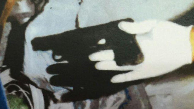 The gun used in the suspect's training. (Photo: Shin Bet)