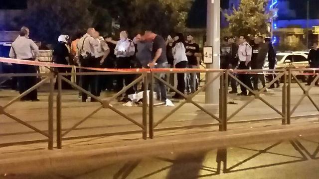 Scene of the stabbing overnight