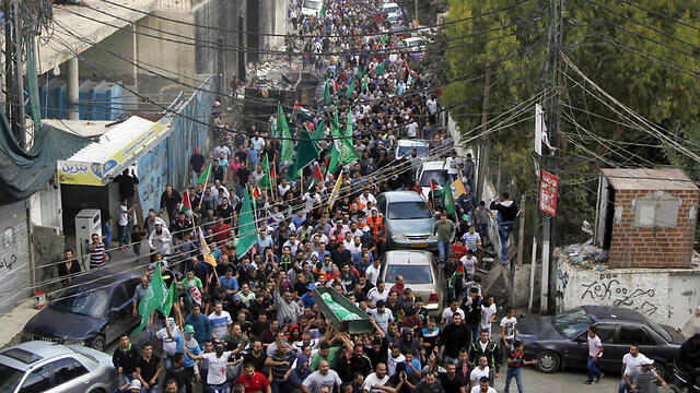Funeral in Shuafat that led to rioting (Photo: AP)