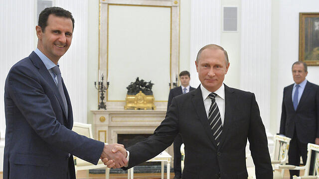 President Assad with President Putin (Photo: Reuters) (צילום: רויטרס) President Assad with President Putin (Photo: Reuters)