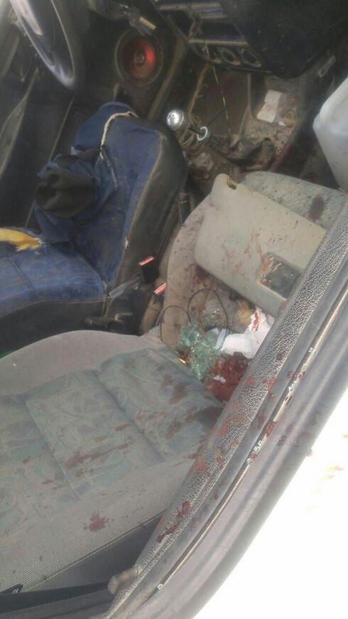 The Israeli's car (Photo: Gush Etzion Council)