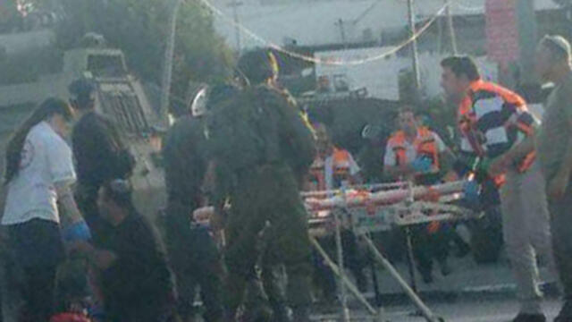 Scene of the attack on Sunday