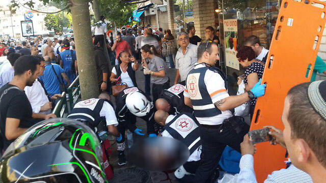 The scene attack (Photo: Yoav Zitun) (צילום: יואב זיתון) The scene attack (Photo: Yoav Zitun)