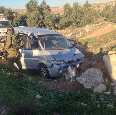 The vehicle that was fired upon.nullnull The vehicle that was fired upon.