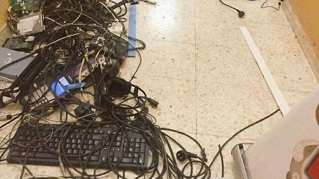 Raided offices of Radio Al Khalil