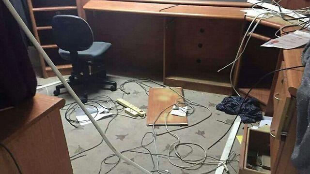 Raided offices of Radio Al Khalil