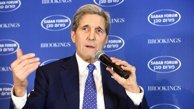 Kerry at the Saban Forum (Photo: Ralph Alswang)