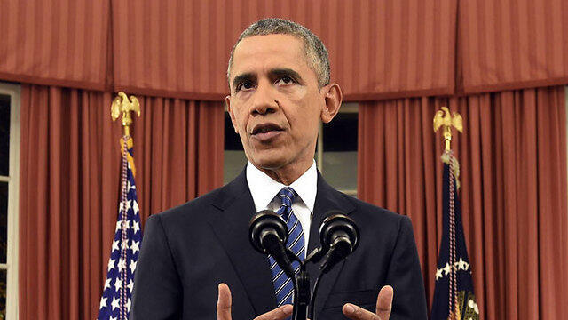 US President Barack Obama addressing the Pentagon (Photo: AP) (צילום: AP) US President Barack Obama addressing the Pentagon (Photo: AP)