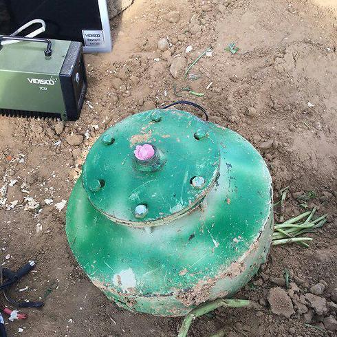 One of the IEDs found on Friday (צילום: מצב בטחוני גלובלי) One of the IEDs found on Friday