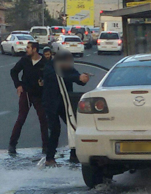 The terrorist being neutralized.