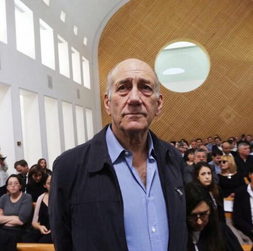Ehud Olmert in court on Tuesday