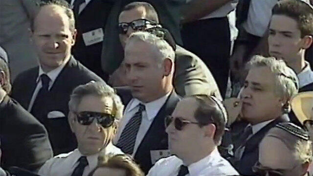 Netanyahu flanked by Katsav on the right and Schlaff on the left, with Indyk nowhere in sight.nullnull Netanyahu flanked by Katsav on the right and Schlaff on the left, with Indyk nowhere in sight.