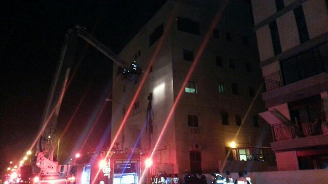 The scene of the fire (Photo: Medabrim Tikshoret) (צילום: מדברים תקשורת) The scene of the fire (Photo: Medabrim Tikshoret)