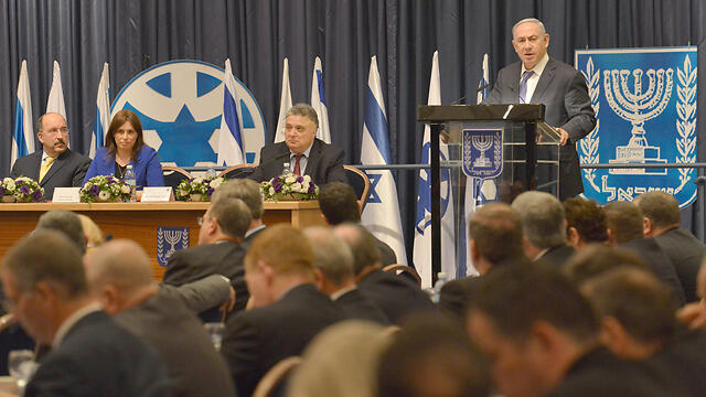 PM Netanyahu speaking to ambassadors at the Israeli Foreign Ministry (Photo: Kobi Gideon, GPO) (צילום: קובי גדעון, לע"מ) PM Netanyahu speaking to ambassadors at the Israeli Foreign Ministry (Photo: Kobi Gideon, GPO)