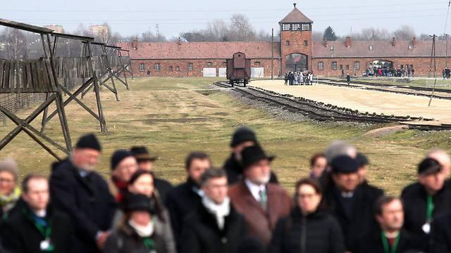 A view on a ramp at the former Nazi-German concentration and extermination camp KL Auschwitz II-Birkenau during the ceremonies marking the 71st anniversary of its liberation (Photo: EPA) (EPA) A view on a ramp at the former Nazi-German concentration and extermination camp KL Auschwitz II-Birkenau during the ceremonies marking the 71st anniversary of its liberation (Photo: EPA)