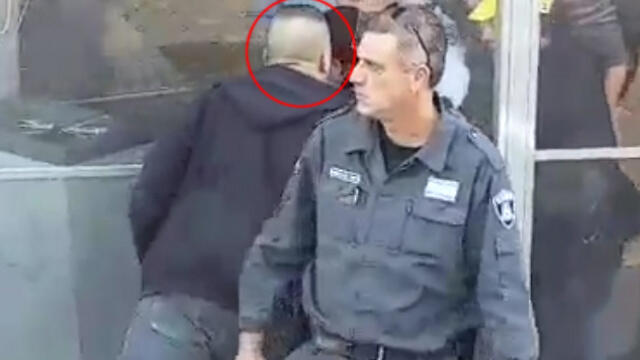 Spitting in the attacker's face.