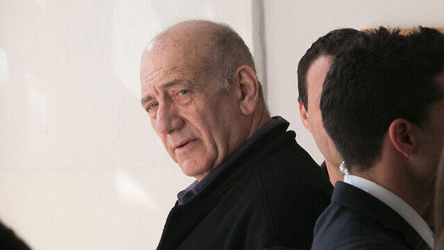 Olmert in court (Photo: Ohad Zwigenberg) (צילום: אוהד צויגנברג) Olmert in court (Photo: Ohad Zwigenberg)
