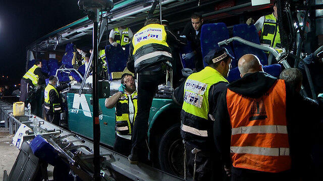 The scene of the accident at Highway 1 two weeks ago (Photo: Eli Mendelbaum)