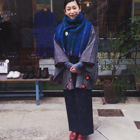 Woman wearing 'Iris' model clogs in Japan 