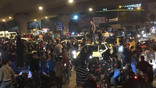 Demonstration in Lebanon against the Nasrallah parody