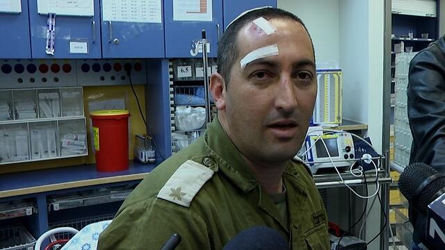 Roi Harel, lightly wounded in attack in the settlement of Eli (Eli Mandelbaum)