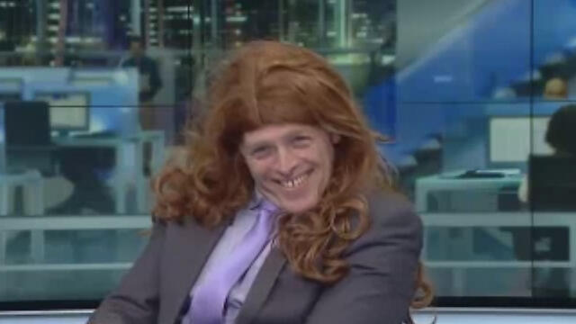 Erel Segal's impersonation of Shaffir (Photo: Channel 20)