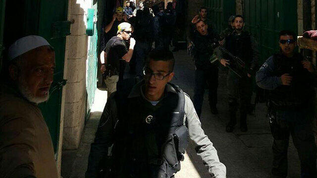 Scene of the attack in Jerusalem