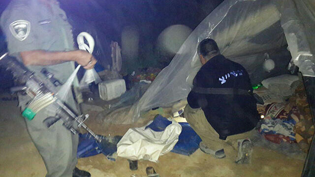 Illegal alien tents in Habesor Stream (Photo: Police spokesperson)