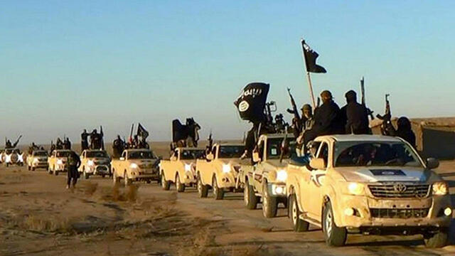 Islamic State fighters in Syria in 2014 
