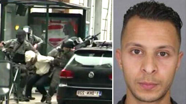 Salah Abdeslam, captured in Molenbeek, Belgium. (Photo: BFM) (צילום: BFM) Salah Abdeslam, captured in Molenbeek, Belgium. (Photo: BFM)