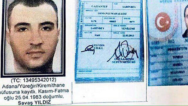 Suspected terrorist Savas Yildiz
