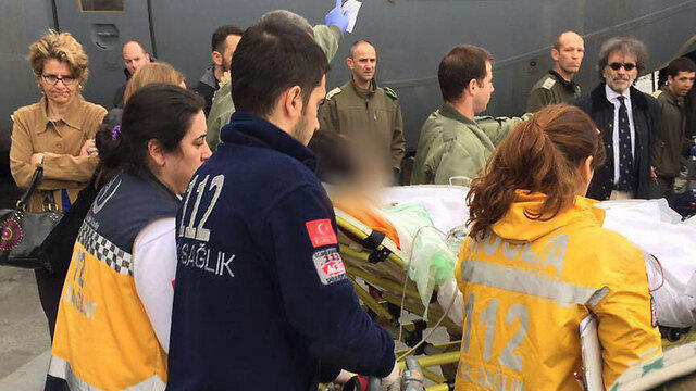 Inbal Marom being transported to a flight to Israel