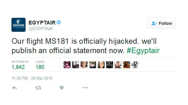 EgyptAir tweet nullnull EgyptAir tweet