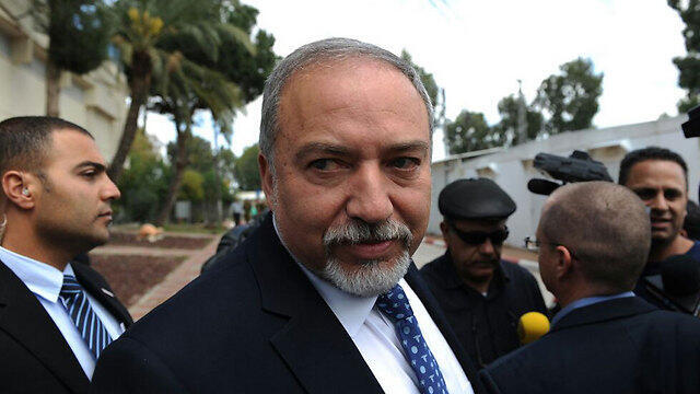 Avigdor Liberman at the protest (Photo: Avi Rokach) (צילום: אבי רוקח) Avigdor Liberman at the protest (Photo: Avi Rokach)