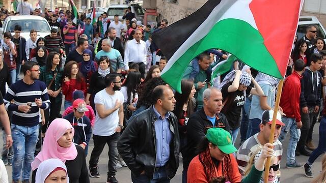 Land Day in Sakhnin (Photo: Alarab) (צילום: אתר אלערב) Land Day in Sakhnin (Photo: Alarab)