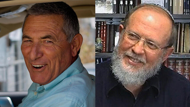 Maj.-Gen. (res.) Doron Almog and Rabbi Eli Sadan, the recipients of the Israel Prize for lifetime achievement (Photos: Yuval Chen, Orot) 