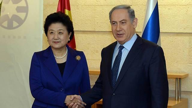 Netanyahu and Yandong, Photo: GPO