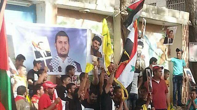 Pro-Hezbollah rally in the West Bank