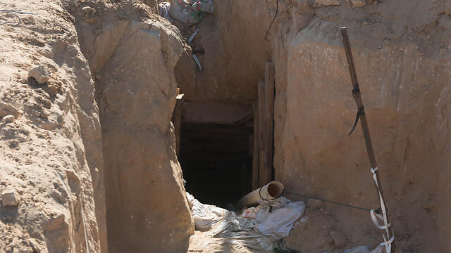 The new tunnel discovered two weeks ago (Photo: IDF Spokesman's Unit)