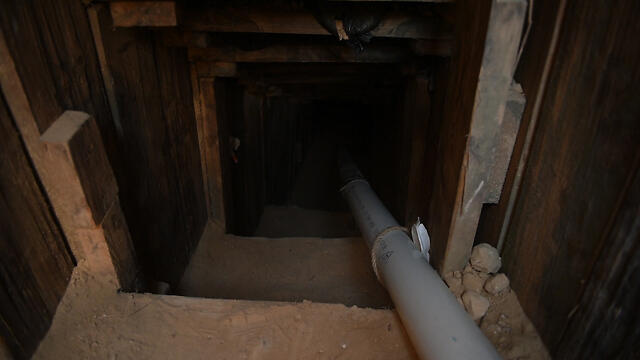The new tunnel discovered two weeks ago (Photo: IDF Spokesman's Unit)