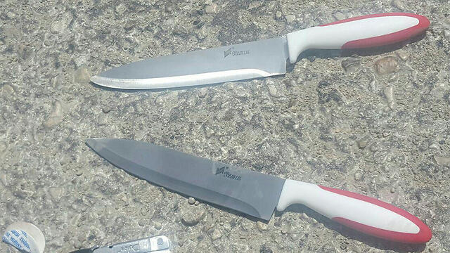 Knives used at Qalandia checkpoint