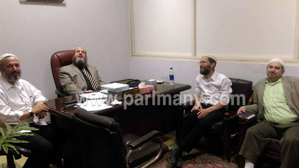 Jiah a-Shimi meets with Israelis in Fayoum, Egypt