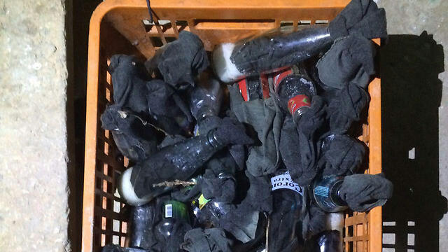 Molotov Cocktails from Kafr Manda (Photo: Israel Police Northern Division)