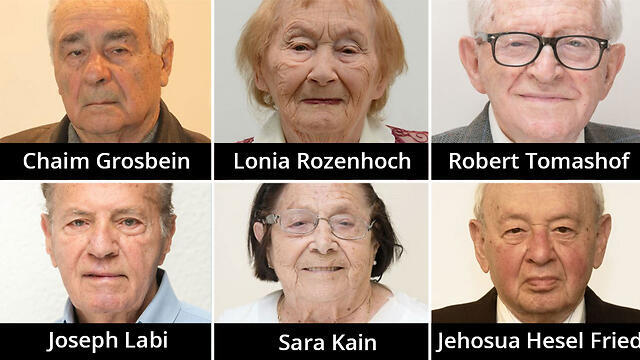 The six survivors lighting torches nullnull The six survivors lighting torches