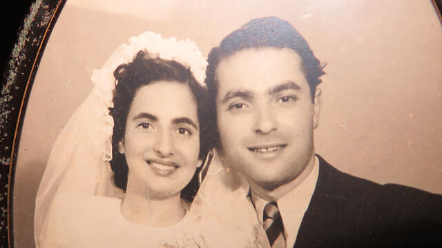 Gattegno and her husband at their wedding (photo from Nata Gattegno's private collection) (צילום: מתוך האוסף הפרטי של נטה גטיניו) Gattegno and her husband at their wedding (photo from Nata Gattegno's private collection)