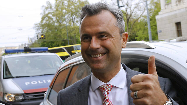 Presidential candidate of the "Freedom Party" Norbert Hofer (Photo: Reuters) (צילום: רויטרס) Presidential candidate of the "Freedom Party" Norbert Hofer (Photo: Reuters)