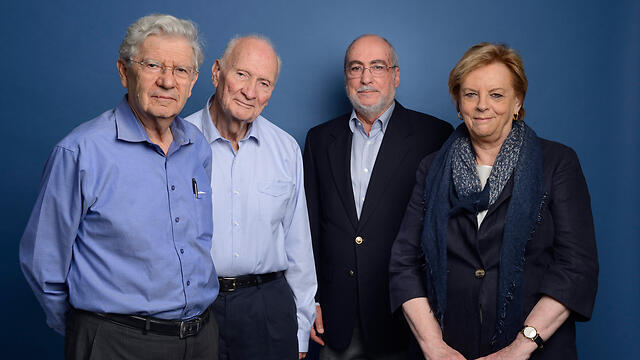 Бывшие председатели Верховного суда: Аарон Барак, Меир Шамгар, Ашер Грониc, Дорит Бейниш. Фото: Йонатан Блюм